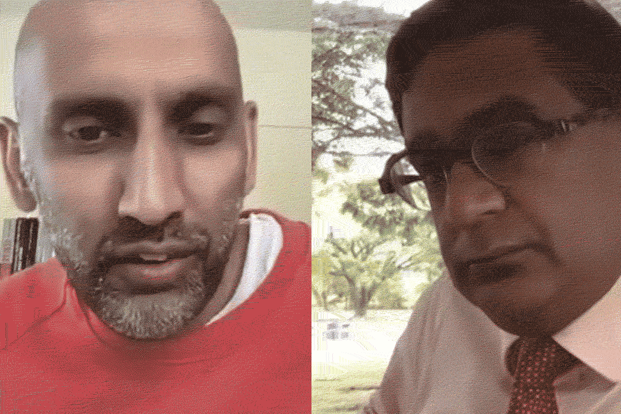 Avinash Persaud speaking with Ashish Ghadiali